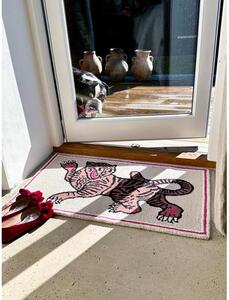 Ręcznie tuftowany dywan z wełny Pink Tiger