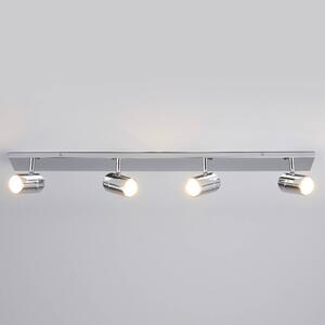 Reflektor sufitowy DEJAN Lindby, możliwość ściemniania, chromowy / srebrny, łazienka, metal, nowoczesny