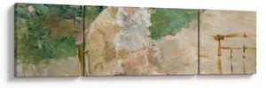 Obraz - Berthe Morisot, Young Woman Knitting, reprodukcje (170x50 cm)