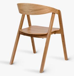 Krzesło dębowe z możliwością sztaplowania - cało drewniana Guru