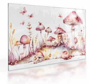 Obraz na szkle - Różowa wróżka (70x50 cm)