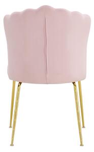 MebleMWM Krzesło muszelka C-951 różowy #67 welur