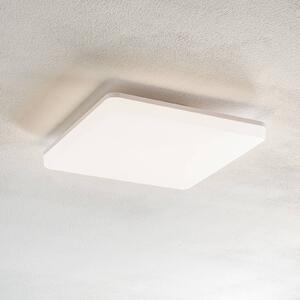 Heitronic Lampa sufitowa z czujnikiem LED Pronto, kątowa, 33x33cm Pronto, biały / opal, tworzywo sztuczne, nowoczesny