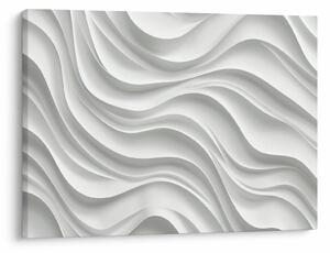 Obraz - 3D białe fale (70x50 cm)