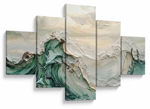 Obraz - 3D abstrakcja morza (125x70 cm)