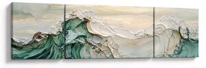Obraz - 3D abstrakcja morza (170x50 cm)