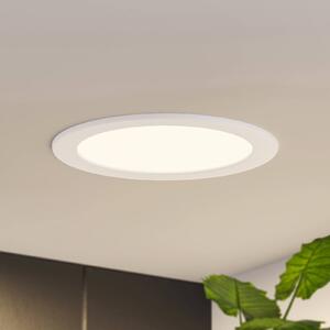 Oprawa wpuszczana LED Cadance, biała, 22 cm, zestaw 10 sztuk, CCT Cadance PRIOS, możliwość ściemniania, biały / opal, łazienka, aluminium, nowoczesny