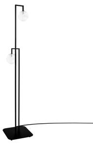 Lampa stojąca nowoczesna czarno-transparentna geometryczne kształty 2xG9 10W PARMA Kaja