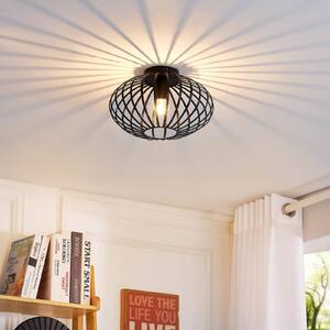 Lampa sufitowa Maivi Lindby, możliwość ściemniania, czarny, salon / jadalnia, metal, nowoczesny
