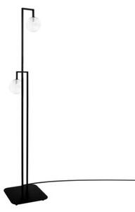 Lampa stojąca nowoczesna czarno-transparentna geometryczne kształty 2xG9 10W PARMA Kaja