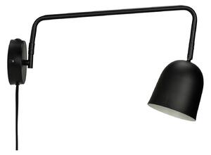 Dyberg Larsen lampa ścienna Manchester, czarny, wysięg 45 cm