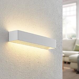 Kinkiet LED Karam Arcchio, możliwość ściemniania, biały / opal, salon / jadalnia, aluminium, nowoczesny
