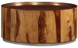 Stolik kawowy z drewna sheesham i stali 68 cm