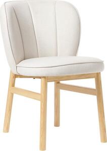 Krzesło tapicerowane z drewnianymi nogami Dale