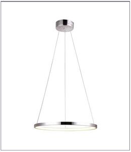 Chromowana lampa wisząca okrąg 30 cm - V081-Monati