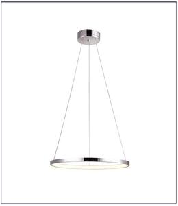 Chromowana lampa wisząca okrąg 40 cm LED - V083-Monati