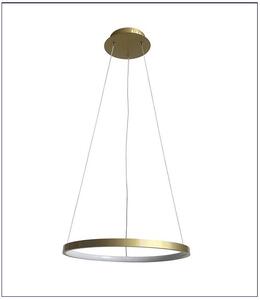 Złota lampa wisząca w kształcie ringu 40 cm - V083-Monati