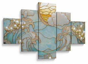 Obraz - 3D perły w oceanie (125x70 cm)