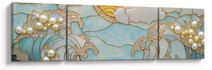 Obraz - 3D perły w oceanie (170x50 cm)