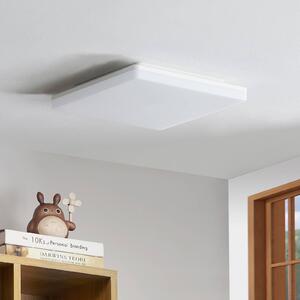Lampa sufitowa LED PRIOS Artin, czujnik, kątowy, 28 cm Artin, biały / opal, łazienka, tworzywo sztuczne, nowoczesny