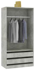 Minimalistyczna szafa bez drzwiczek beton H6-T05