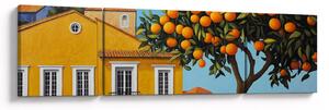 Obraz - Drzewo pomarańczowe (170x50 cm)