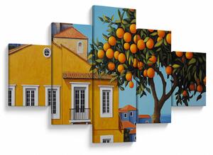 Obraz - Drzewo pomarańczowe (125x70 cm)