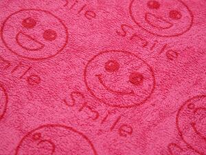 Szybkoschnący ręcznik UŚMIECH różowy