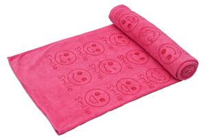 Szybkoschnący ręcznik UŚMIECH różowy