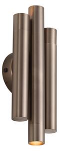 Nowoczesna lampa ścienna ciemny brąz 3-punktowa - Pipes