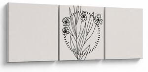 Obraz - Meadow Flower N⁰1 (z zegarem) (90x30 cm)