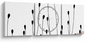 Obraz - Łąka graficzna N⁰1 (z zegarem) (90x30 cm)