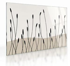 Obraz na szkle - Łąka graficzna N⁰3 (70x50 cm)