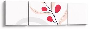 Obraz - Różowa abstrakcja kwiatowa N⁰3 (170x50 cm)