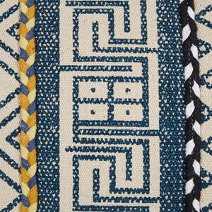 2 poduszki dekoracyjne boho wzór geometryczny 50x50 cm wielokolorowe Souk Beliani