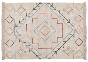 Dywan do salonu 160 x 230 cm bawełniany geometryczny wzór Kuskan Beliani