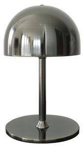 Ciemnoszara lampa stołowa LED ze zdalnym sterowaniem i metalowym kloszem (wysokość 22 cm) Tim – Sirius