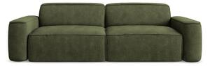 Zielona sofa z tkaniny szenilowej 244 cm Omao – Makamii