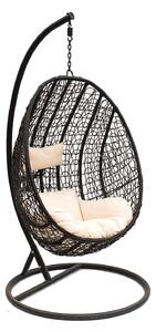 Fotel wiszący kokon z poduszkami - Eldi