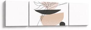 Obraz - Line art flowers N⁰1 (170x50 cm)