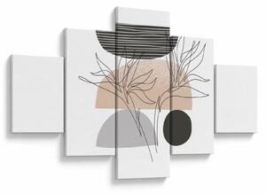 Obraz - Line art flowers N⁰2 (125x70 cm)