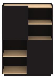 Czarny matowy regał 100x147 cm Nina – TemaHome