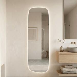 Lustro nieregularne Calm L 155x50cm Bez Ramy / LED Neutralna