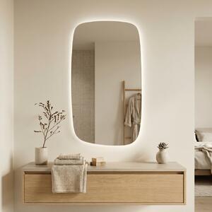 Lustro nieregularne Calm S 90x60cm Bez Ramy / LED Zimna