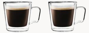 Komplet filiżanek do espresso ze szkła borokrzemowego Diva, 2 elem