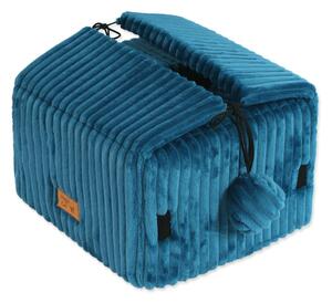 Niebieska budka dla kotów 40x36 cm Magic Cat Stripe – Plaček Pet Products