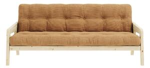 Musztardowa rozkładana sofa 190 cm Grab Clear – Karup Design