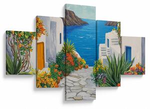 Obraz - Grecka uliczka (125x70 cm)