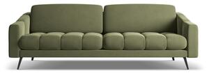 Zielona aksamitna sofa 238 cm Nalu – Makamii