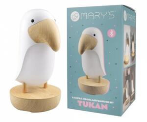 Lampka nocna dla dzieci bezprzewodowa RGBW biała tukan LED 2.7W Mary's